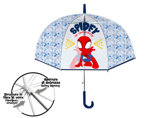 OMBRELLO CUPOLA TRASPARENTE 42/8 SPIDEY